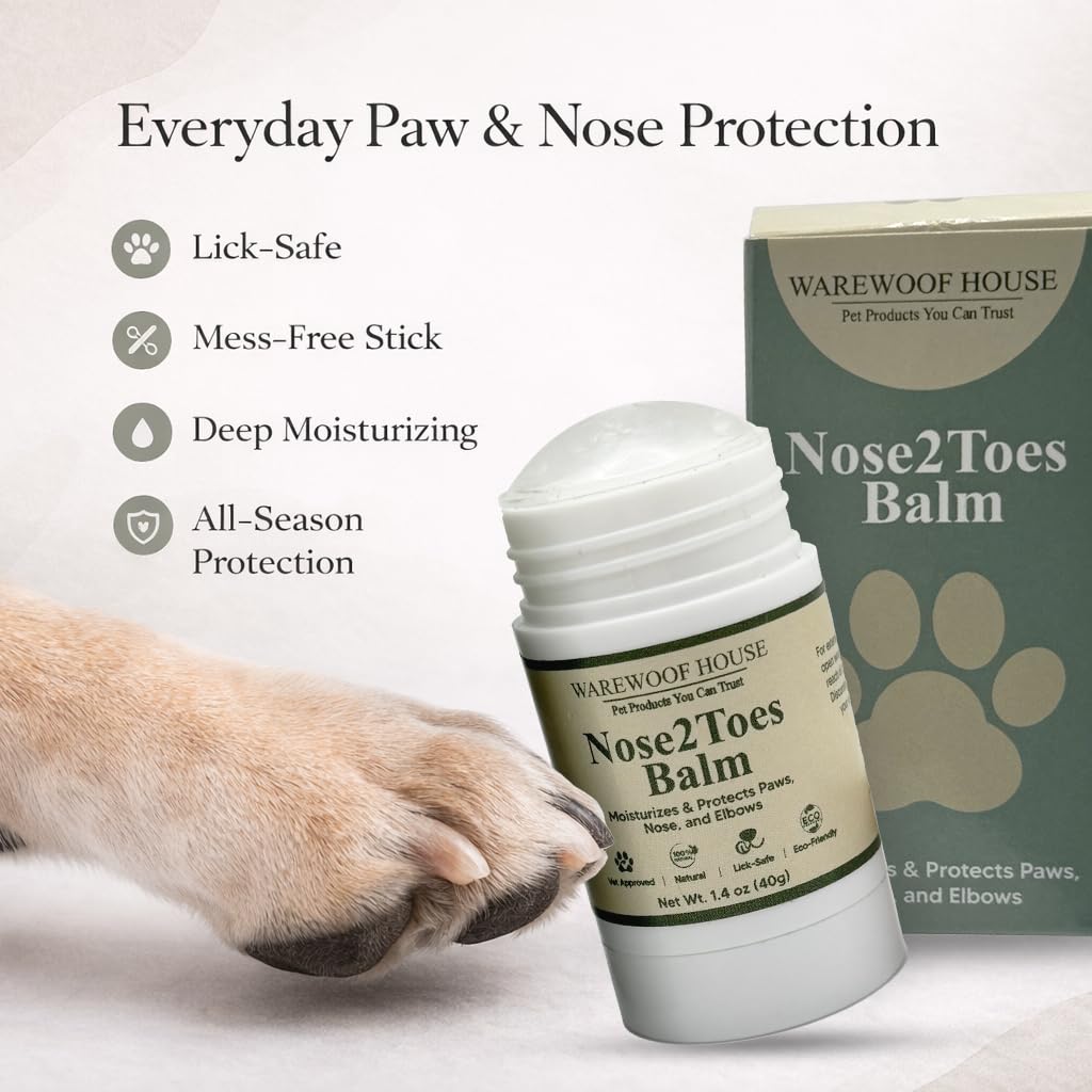 Nose2Toes Paw & Nose Balm Stick (1.4 oz / 40g) | Natural Paw Protection | Warewoof House
