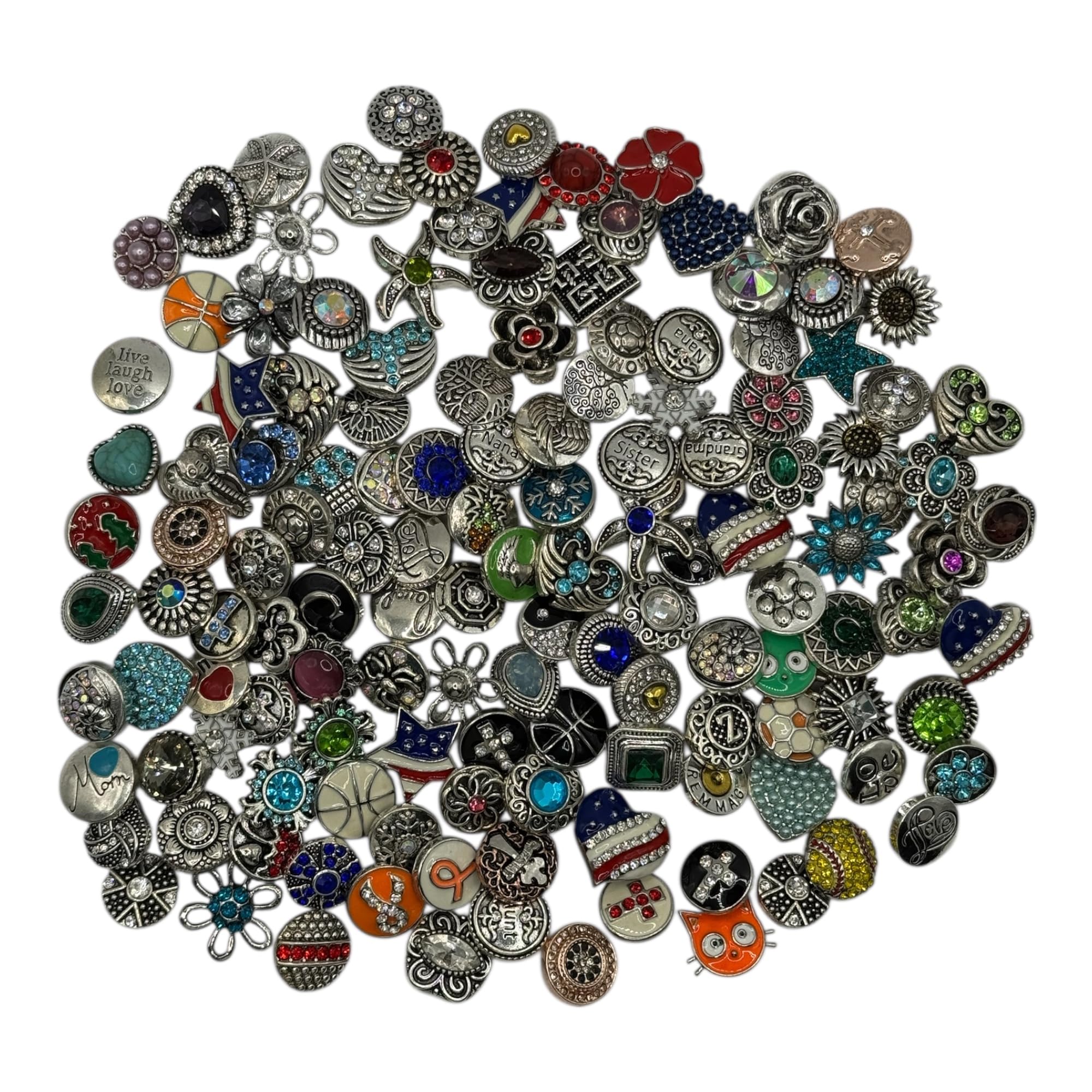 Interchangeable Snap Charms Collection Pack | Mixed Designs (12mm or 18mm) | Warewoof House