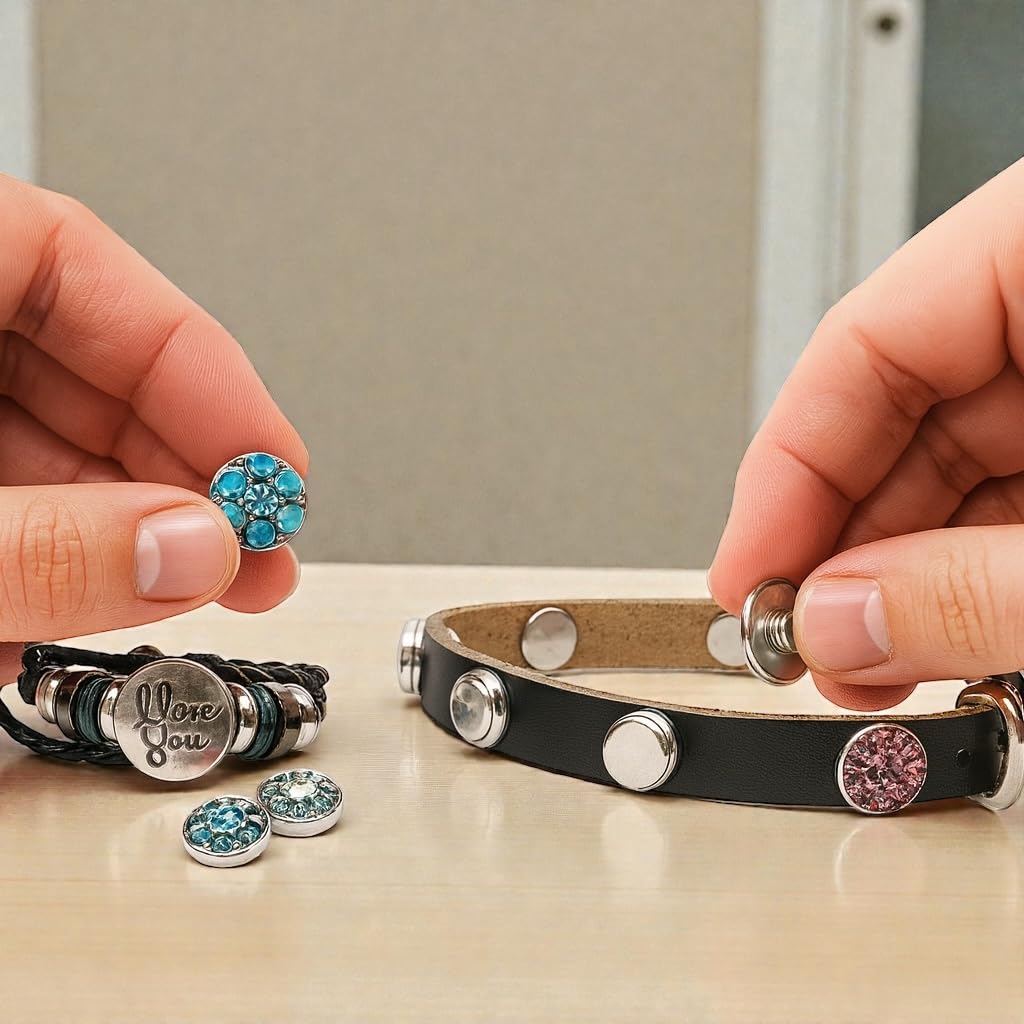 Matching Dog Collar & Pet Parent Cuff Bracelet Set | Interchangeable Snap Jewelry | Warewoof House